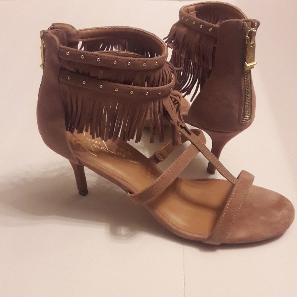 Report Signature/ Tan/ Suede/ Tassel/Heels